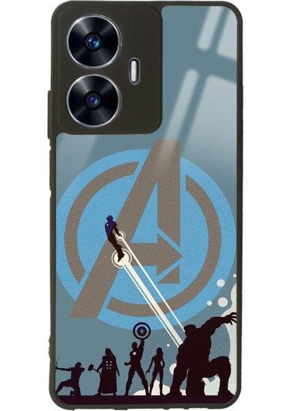 Oppo Realme C55 Blue Avengers Tasarımlı Glossy Telefon Kılıfı