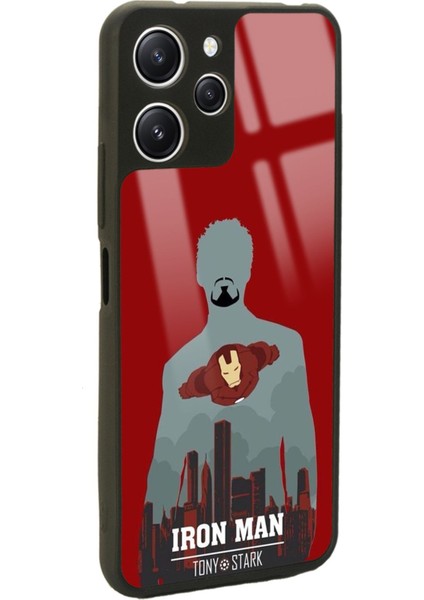 Xiaomi Redmi 12 Uyumlu Tony Stark Tasarımlı Glossy Telefon Kılıfı