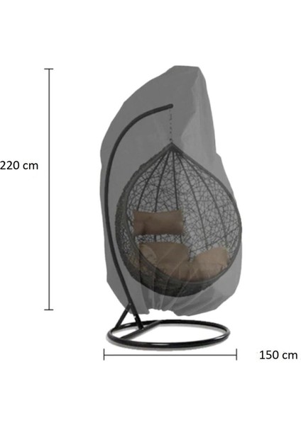 Tekno Trust Tek Kişilik Koza Su Geçirmez Bahçe Fındık Salıncak Hamak Koruma Örtüsü Kılıfı Yağmur Toz Kir Önleyi modelleri