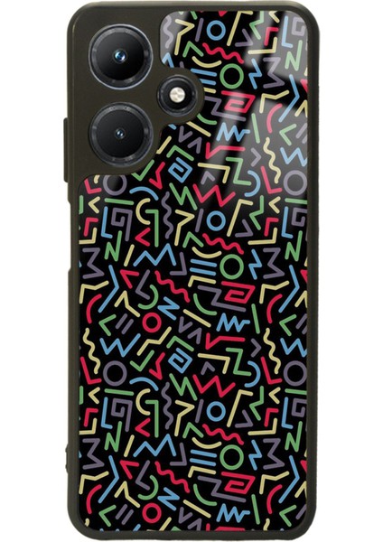 Infinix Hot 30I Geometrik Renkler Tasarımlı Glossy Telefon Kılıfı