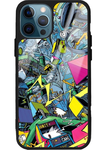 Apple iPhone 15 Pro Max Retro Machine Tasarımlı Glossy Telefon Kılıfı