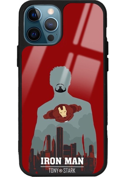 Apple iPhone 15 Pro Max Uyumlu Tony Stark Tasarımlı Glossy Telefon Kılıfı