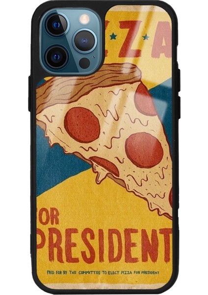Apple iPhone 15 Pro Max Pizza Tasarımlı Glossy Telefon Kılıfı