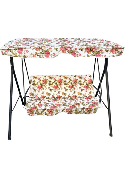 Tekno Trust Tek Ebat Salıncak Minderi 2 Kişilik Fermuarlı,süngerli Bahçe Salıncak Minderi Ingiliz Gülü Ekru 2 K fiyatları