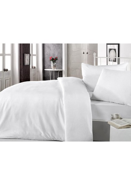 Çift Kişilik Otel Nevresimi (Yorgan Kılıfı) 83 Tel Pamuk Saten 200x200 fiyatları
