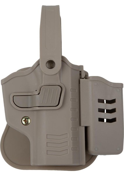 To Gun Holster Sarsılmaz Kılınç 2000 Mega Tabanca Kılıfı Seviye 2 Önü Şarjörlüklü Çöl Rengi