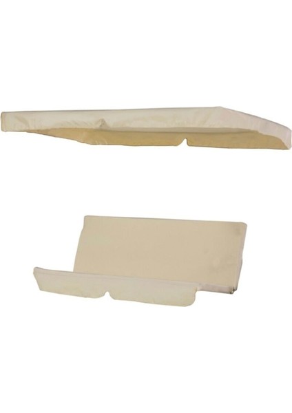 Tekno Trust Bej Bahçe Salıncağı Minder Seti 2 Kişilik Tenteli Salıncak Minder Seti Krem Renk 2 Kişilik Kumaş