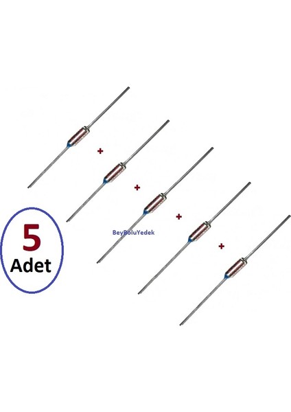 Tost Makinesi Termik Limit Sigortası 5 Adet, Tost Makinesi 240 Derece Termik Diyot Sigorta 240 °c