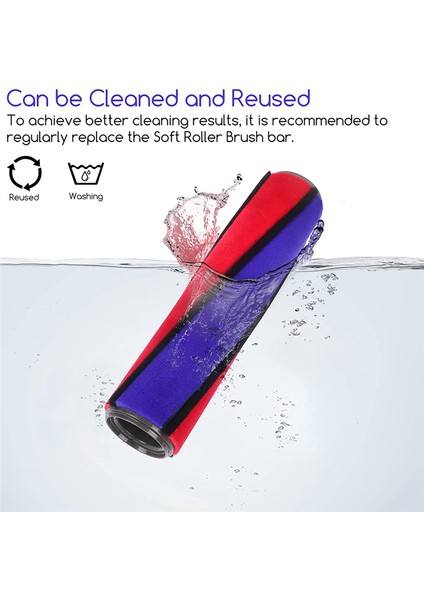 Yumuşak Rulo Fırça Çubuğu Yedek V6 V7 V10 V11 Elektrikli Süpürge Kafası Vakum Kafası Fırça Çubuğu A (Yurt Dışından) modelleri