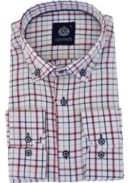 Erkek Klasik Uzun Kol Ekose Gömlek BGL-ST03505