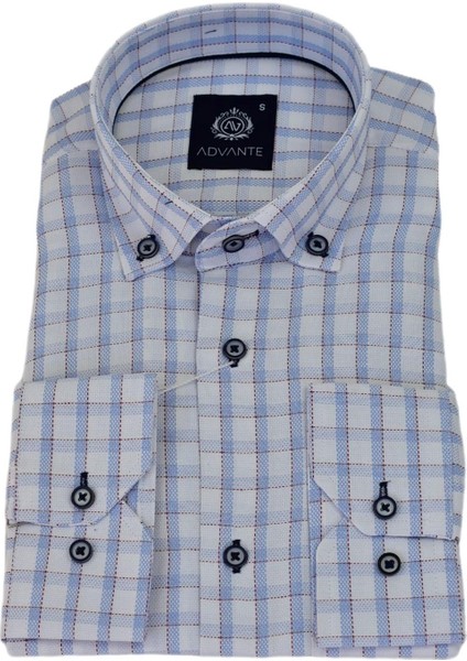 Erkek Klasik Uzun Kol Ekose Gömlek BGL-ST03509 fırsatları