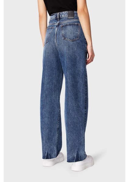 J38 Relaxed Fit Geniş Paça Jeans Bayan Kot Pantolon 3DYJ38 Y16EZ 1500