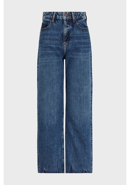 J38 Relaxed Fit Geniş Paça Jeans Bayan Kot Pantolon 3DYJ38 Y16EZ 1500
