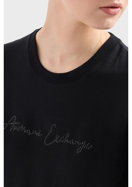 Pamuklu Slim Fit Bisiklet Yaka T Shirt Kadın T Shirt 3DYT27 Yjdtz 1200 fırsatları