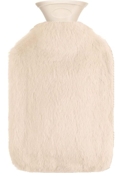 Sıcak Su Torbası Yan Cepli Pudra Pembe Peluş Termofor 26 x 17 x 2 cm 750 ml