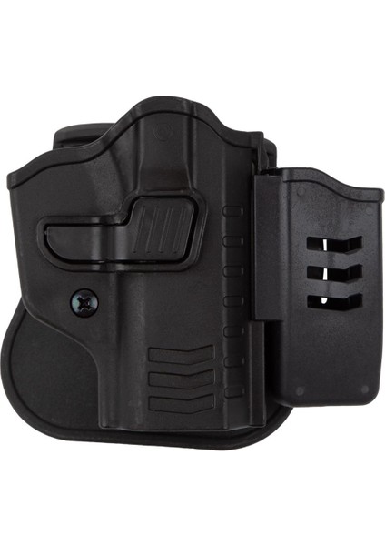 To Gun Holster Sarsılmaz K2 (9mm) Tabanca Kılıfı Önü Şarjörlüklü Siyah