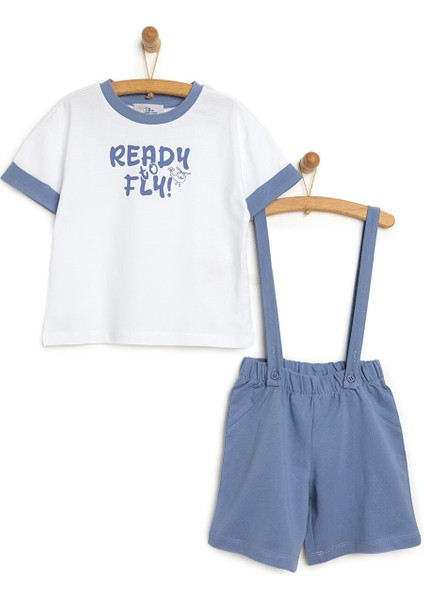 Read To Fly Şort Salopet-Tshirt Erkek Bebek