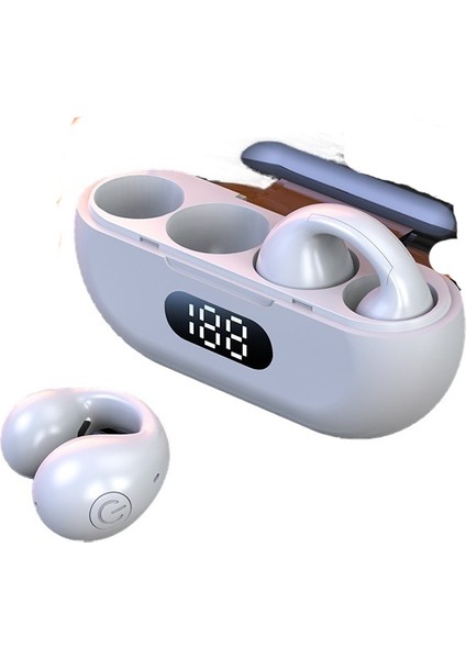 Bluetooth Kulaklık Kemik Iletimli Kulaklık Gürültü Azaltma Kulak Klipsi Kablosuz Bluetooth Kulakta Değil (Yurt Dışından)
