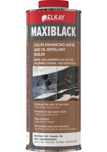 Vh2010 Maxiblack - Renk Canlandıran Doğal Taş Koruyucu - 1 Lt.