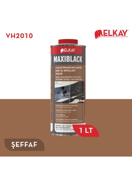 Vh2010 Maxiblack - Renk Canlandıran Doğal Taş Koruyucu - 1 Lt.