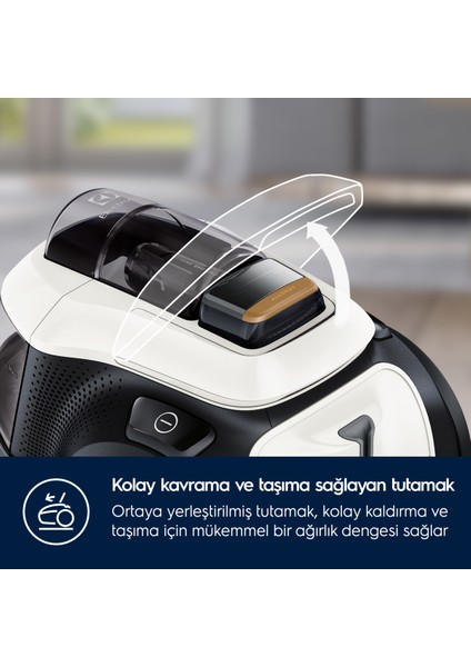 Pure C9 PC91-ALRG Toz Torbasız Elektrikli Süpürge, 10 Yıl Motor Garantili