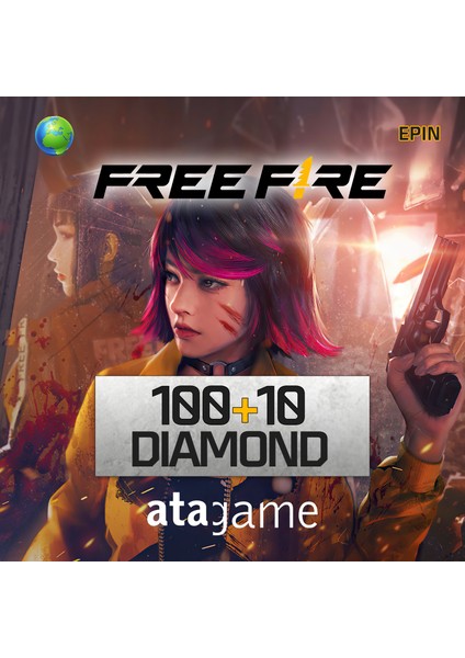 Free Fire 100 + 10 Elmas Global