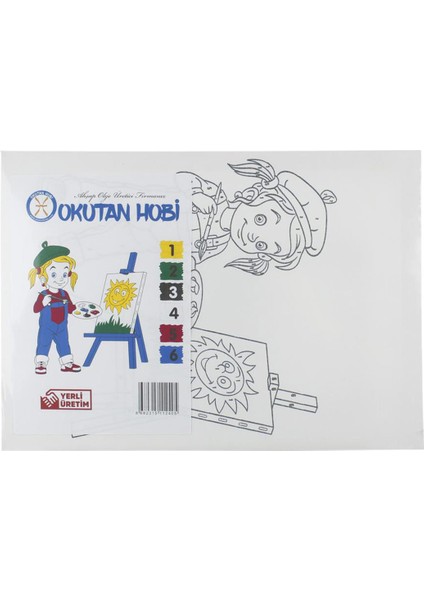 Rozitoys BTS22 Boyama Tuval Sayılı Set 25x35