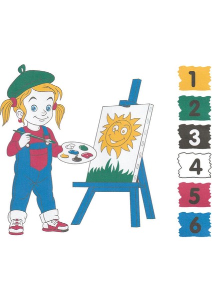 Rozitoys BTS22 Boyama Tuval Sayılı Set 25x35