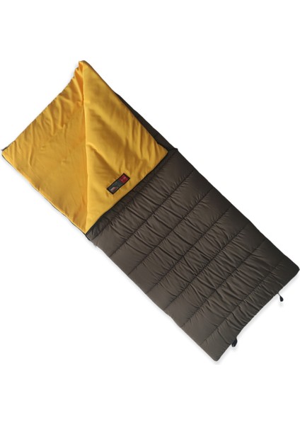 1,5 - 3 kg Oga 350 Kahverengi -15 Derece Birleşebilir Long Yastıklı Uyku Tulumu -50/0 Arası 4 Mevsi