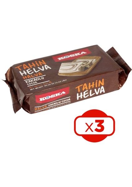 Tahin Helvası 500 gr Kakaolu x 3 Adet