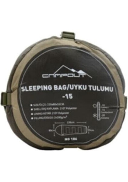 Ultra Hafif Campout Uyku Tulumu 26CM Yeşil Mumya Ultra Hafif Tek Kişilik Dağcılık Yetişkin Uyku Tul