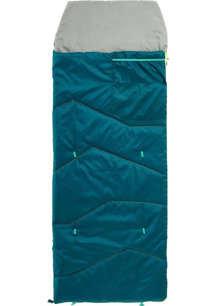 Dikdörtgen Çocuk Outdoor Uyku Tulumu - Mavi - MH100 10°c Mavi Yaz Çocuk Uyku Tulumu