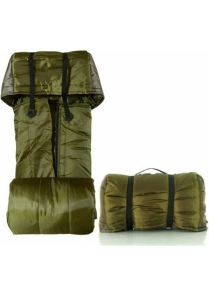 Dağcılık Leader Ramy Eko Uyku Tulumu Karaca Haki Renk °-5 4 Mevsim Sentetik Dolgu Haki -50/0 Arası modelleri