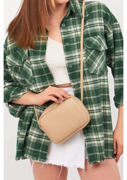 Vizon Renk Kadın Orijinal Urban Çapraz Askılı Fermuarlı Ayarlanabilir Askılı El Kol ve Omuz Çantası indirimleri