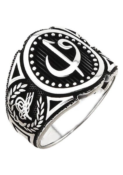 Erkek Yüzük Gümüş 925 Vav