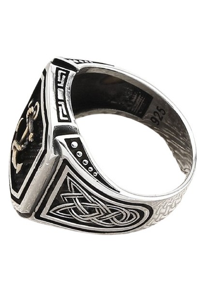 Erkek Yüzük Gümüş 925 Çapa modelleri