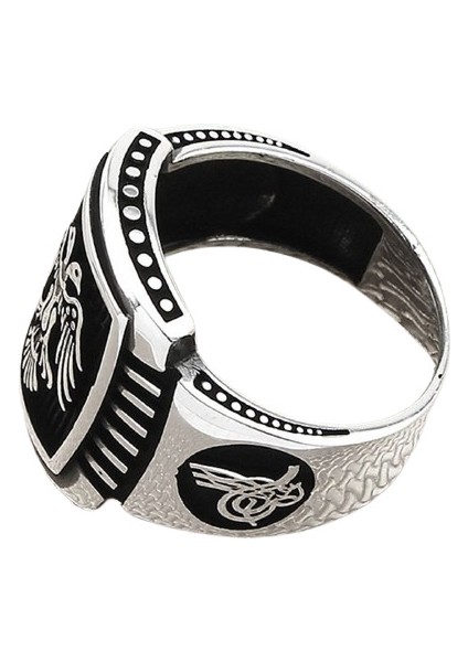 Erkek Yüzük Gümüş 925 Osmanlı Arma modelleri