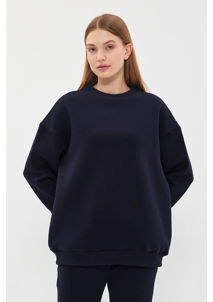 Kadın Olivia Oversize Basıc Sweatshırt