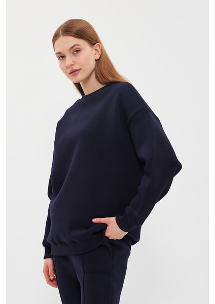 Kadın Olivia Oversize Basıc Sweatshırt