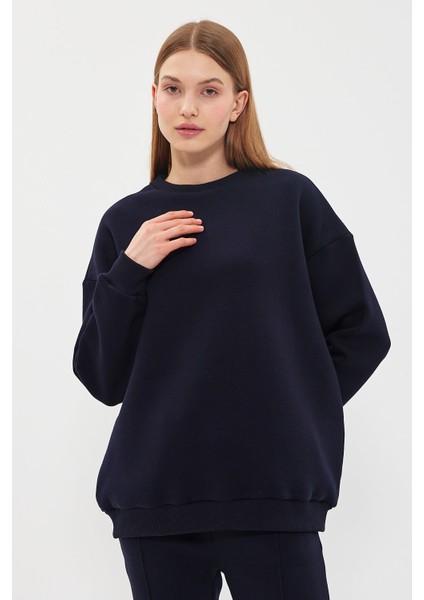 Kadın Olivia Oversize Basıc Sweatshırt