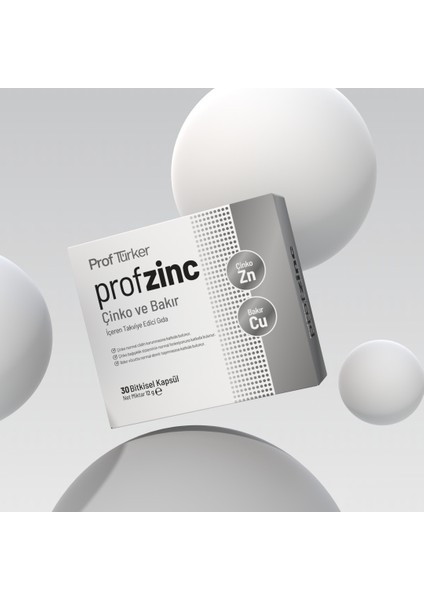 Profzinc - Çinko ve Bakır Mineralleri İçeren Gıda Takviyesi