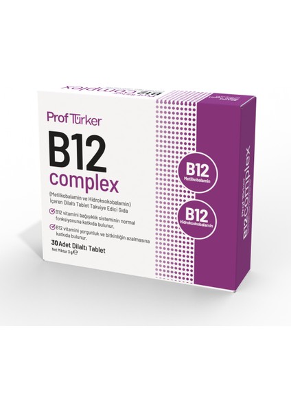 B12 Complex Dilaltı Tablet