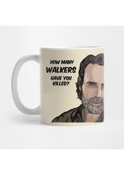 Rick Grimes 3 Soru - The Walking Dead Kupa Bardak