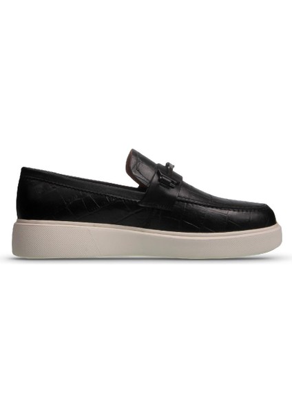 Erkek Slip-On Siyah Günlük Ayakkabı