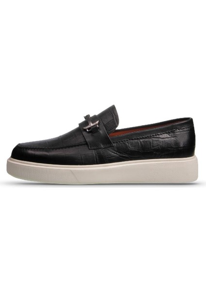 Erkek Slip-On Siyah Günlük Ayakkabı