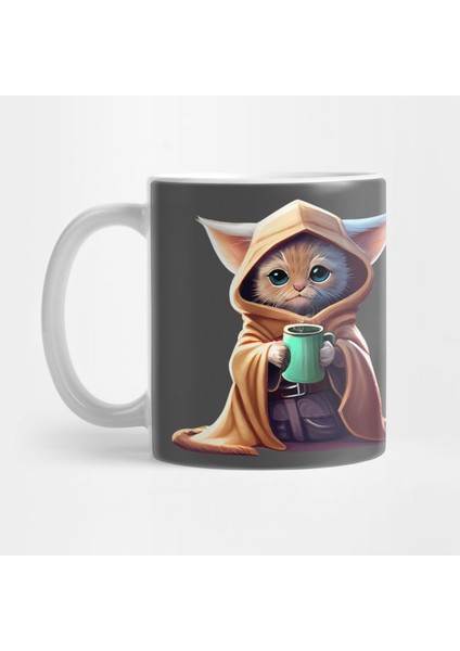Grogu Kedi ve Çay - Star Wars Kupa Bardak