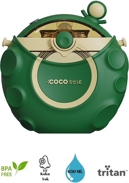 Coco Smile Straw Space Tritan Bottle - 630ML