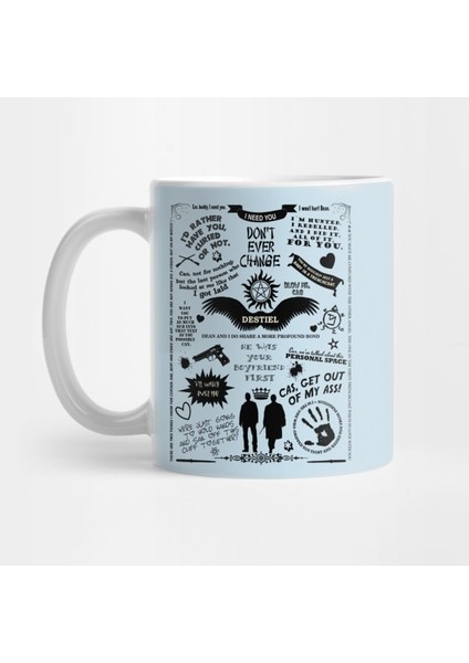 Destıel Love Kupa Bardak