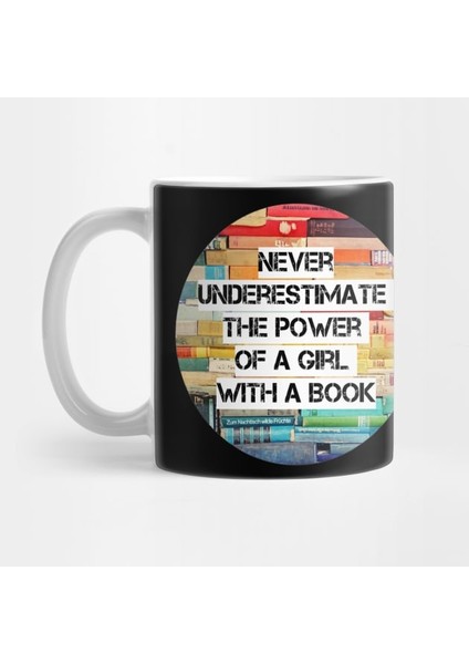 The Power Of A Girl With A Book - Feminism Kupa Bardak