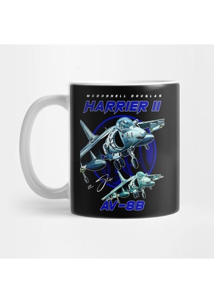 Harrier Ii Av-8b Savaş Uçağı Kupa Bardak